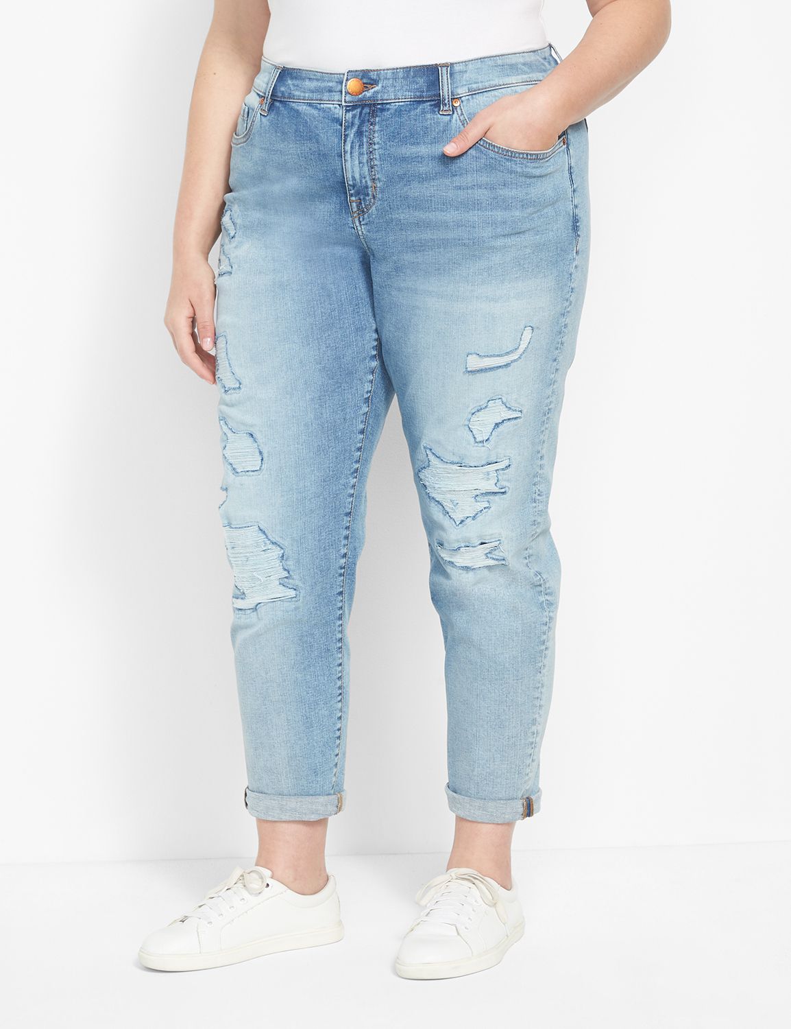 Lane bryant 2025 boyfriend jeans