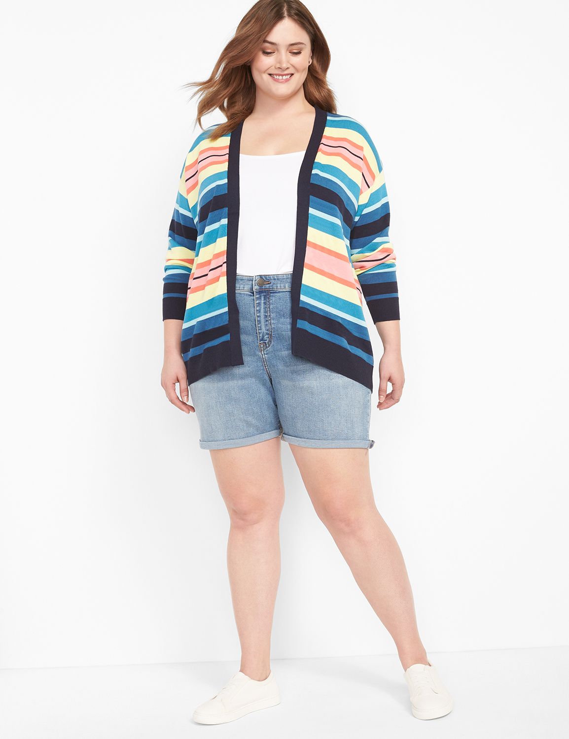 SIGNATURE FIT DENIM BOYFRIEND MIDI Product Image 3