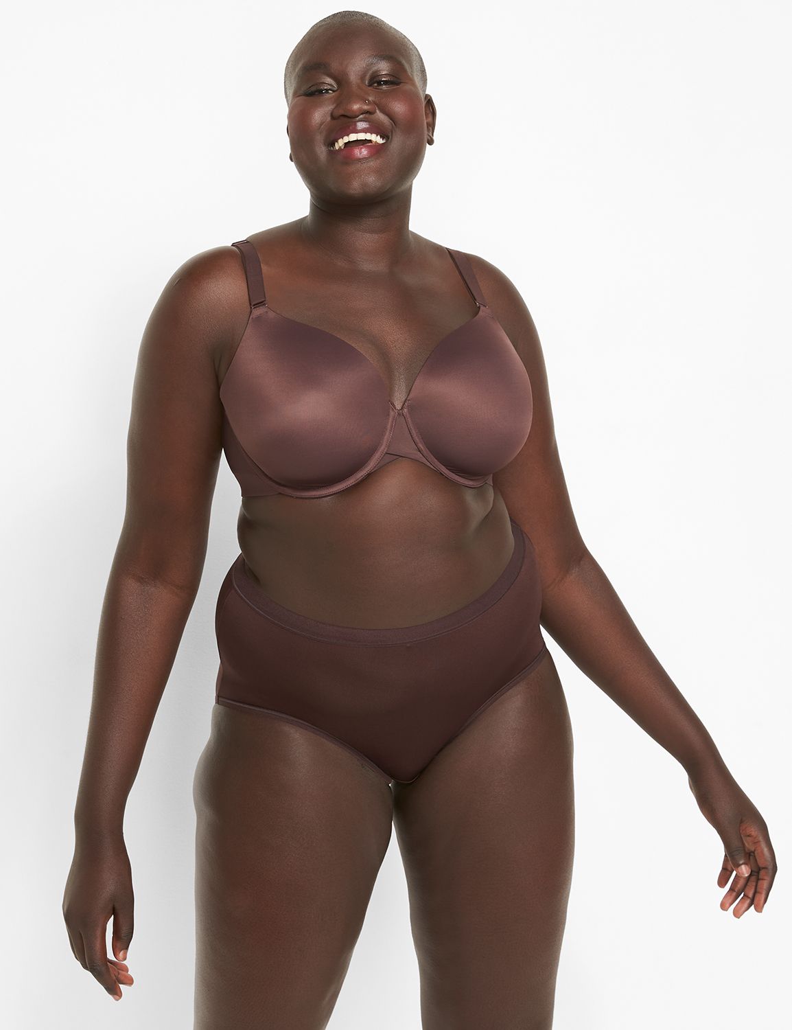 Plus Size - Full-Coverage Balconette Lightly Lined Smooth 360