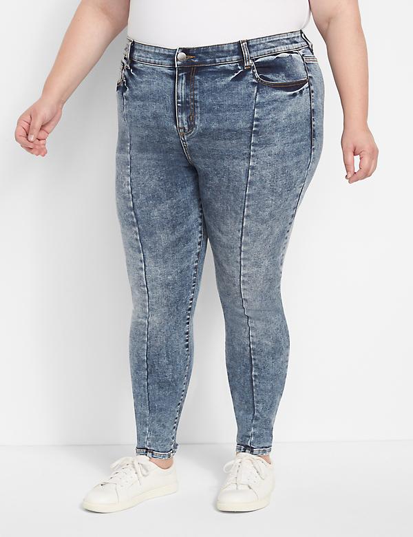 Straight Fit High-Rise Skinny Jean - Medium Wash