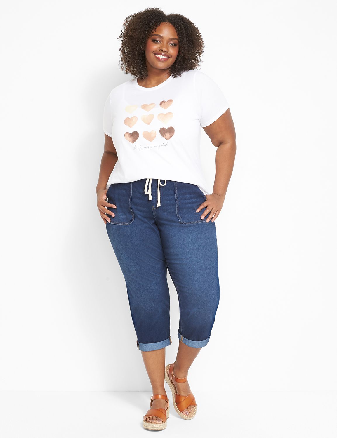 Lane bryant best sale jean capris