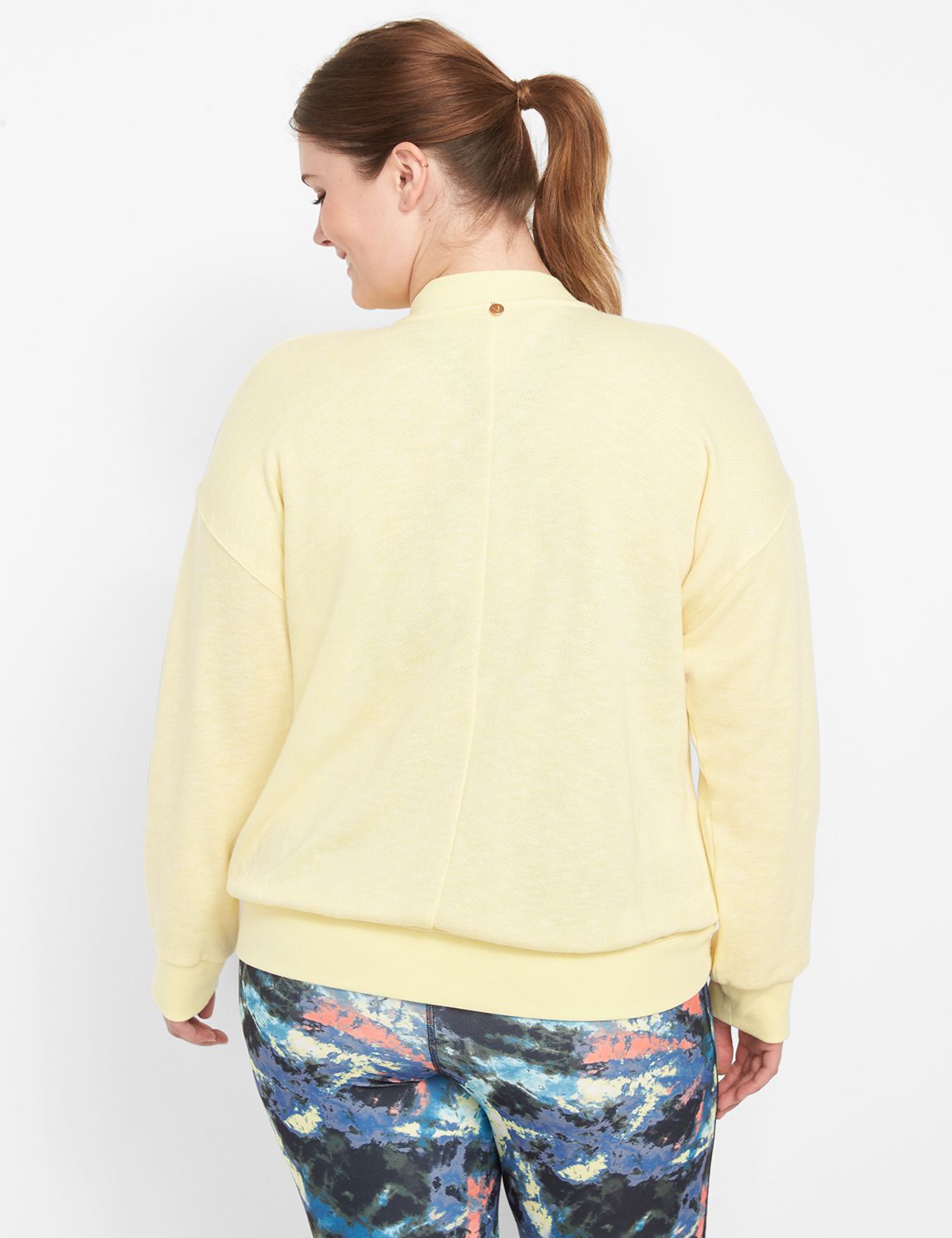Long Sleeve Surplice Neckline Sweat