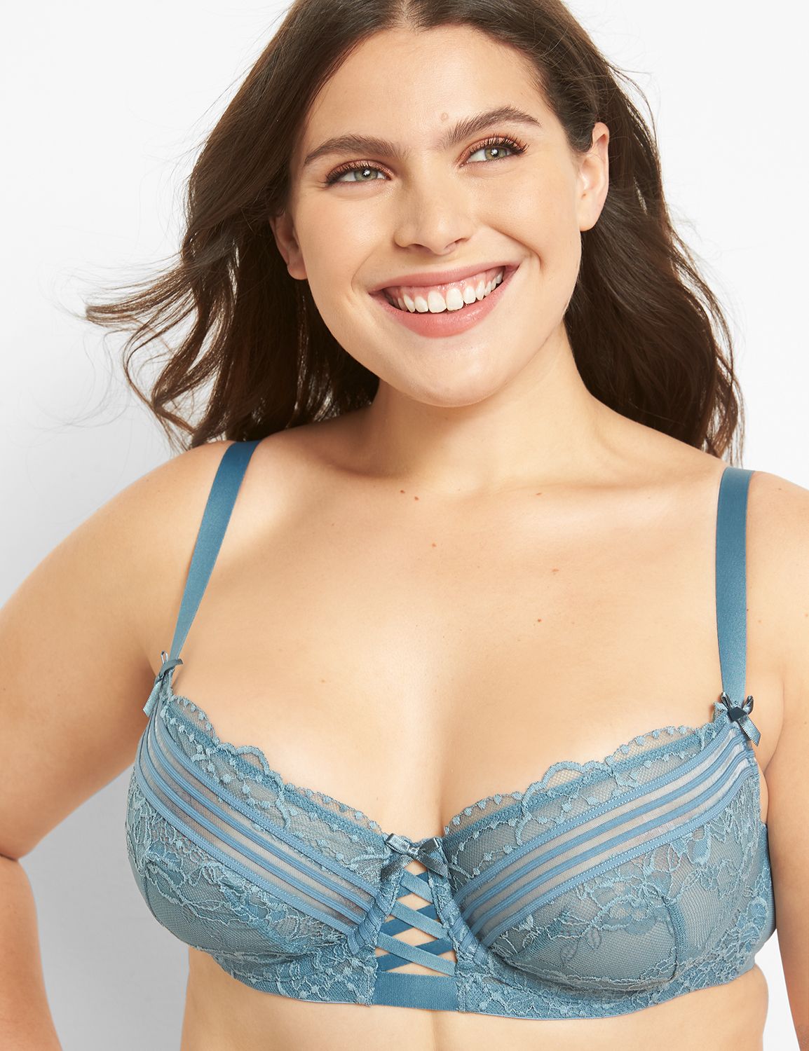 Scallop Lace Unlined Bra LaneBryant