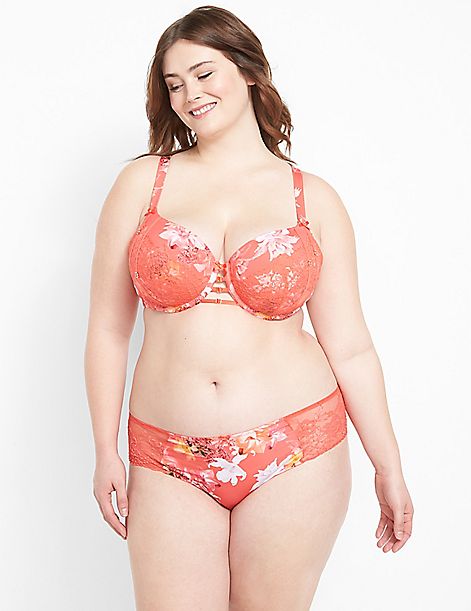 Floral Boost Balconette Bra With Lace