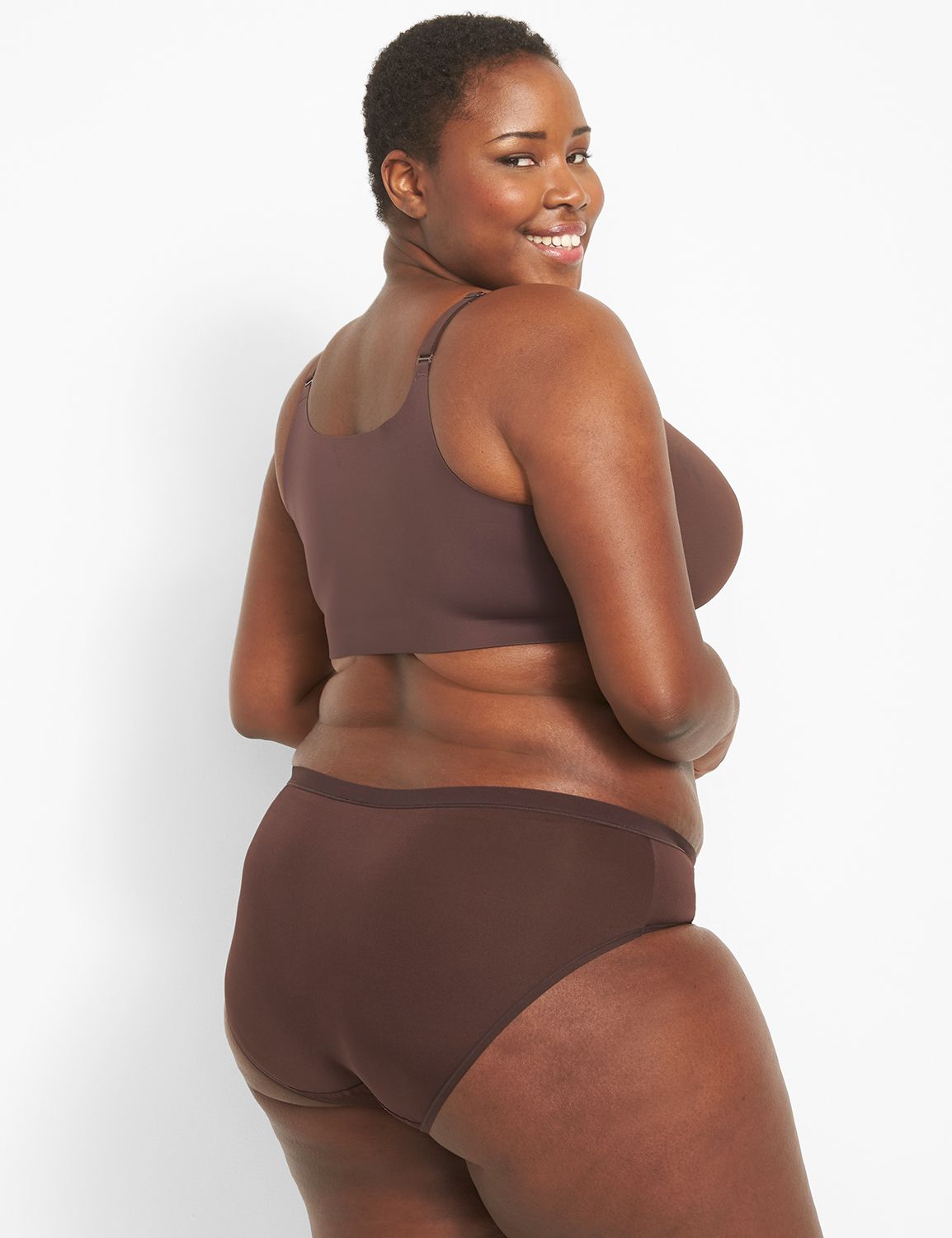 1123242-T Totally Smooth Full Coverage Front Close:PANTONE Chocolate  Plum:42DD