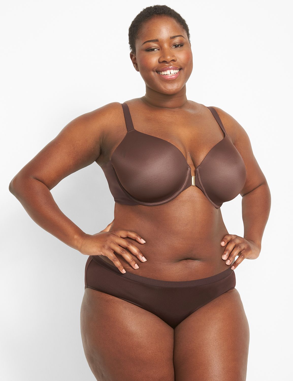 1123242-T Totally Smooth Full Coverage Front Close:PANTONE Chocolate Plum: 38DDD