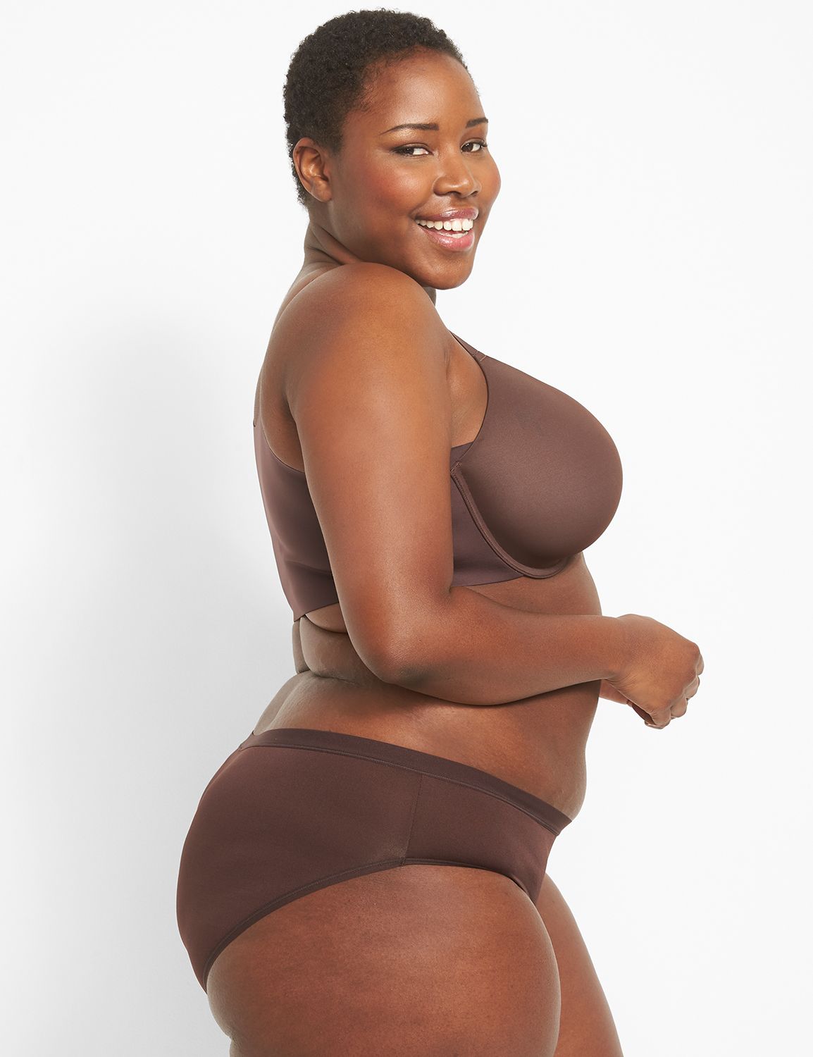 1123242-T Totally Smooth Full Coverage Front Close:PANTONE Chocolate Plum: 38DDD