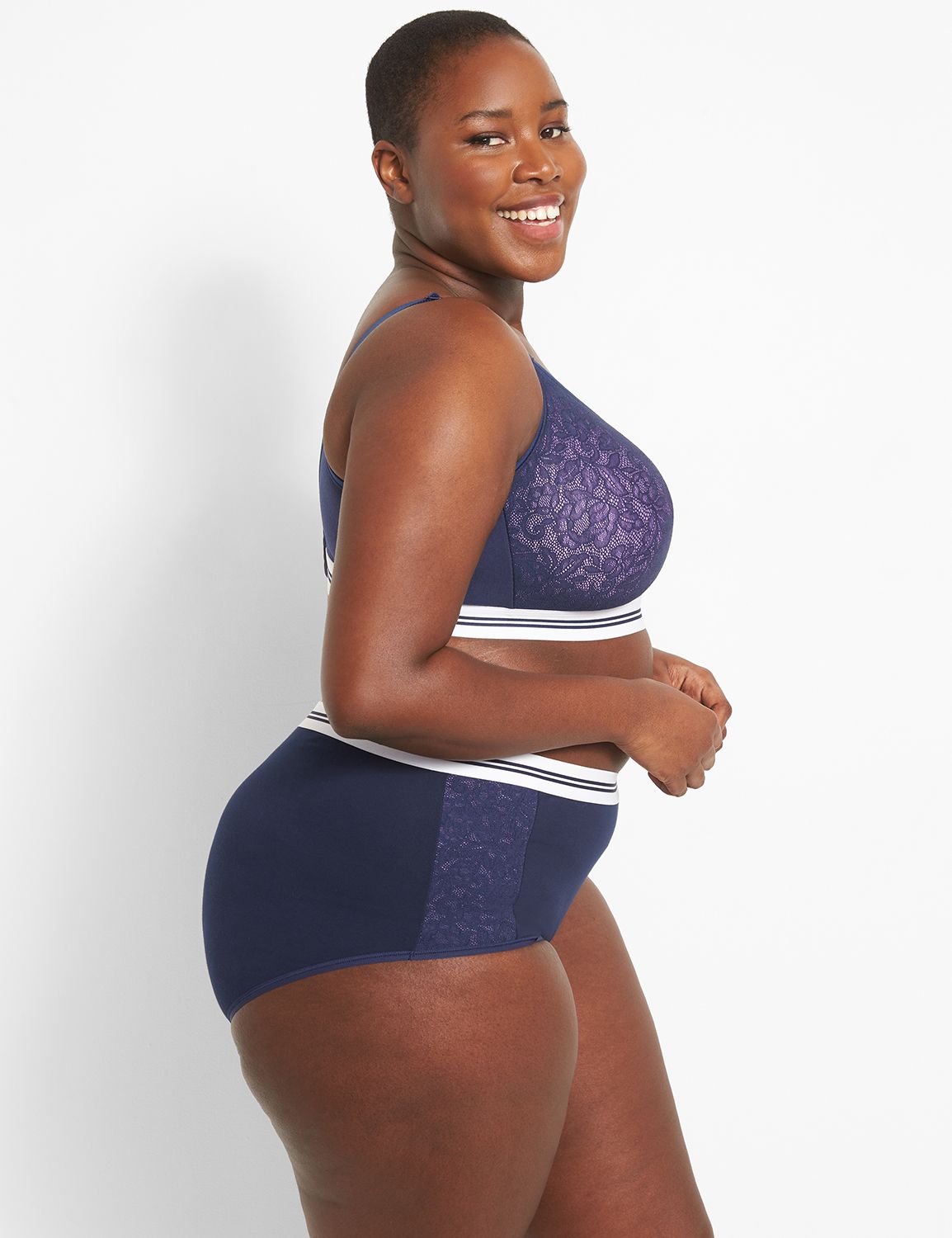 Cotton LL NW Scoop Stretch lace cov | LaneBryant