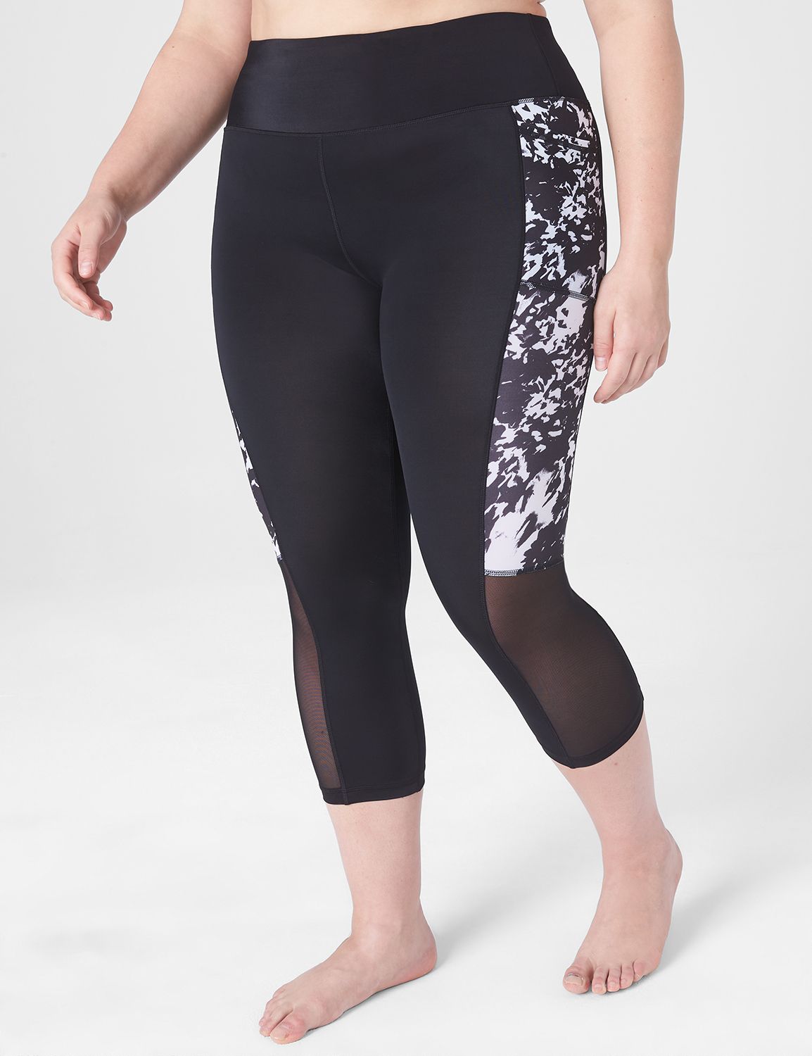 LIVI Rash Guard Swim Capri Legging LaneBryant