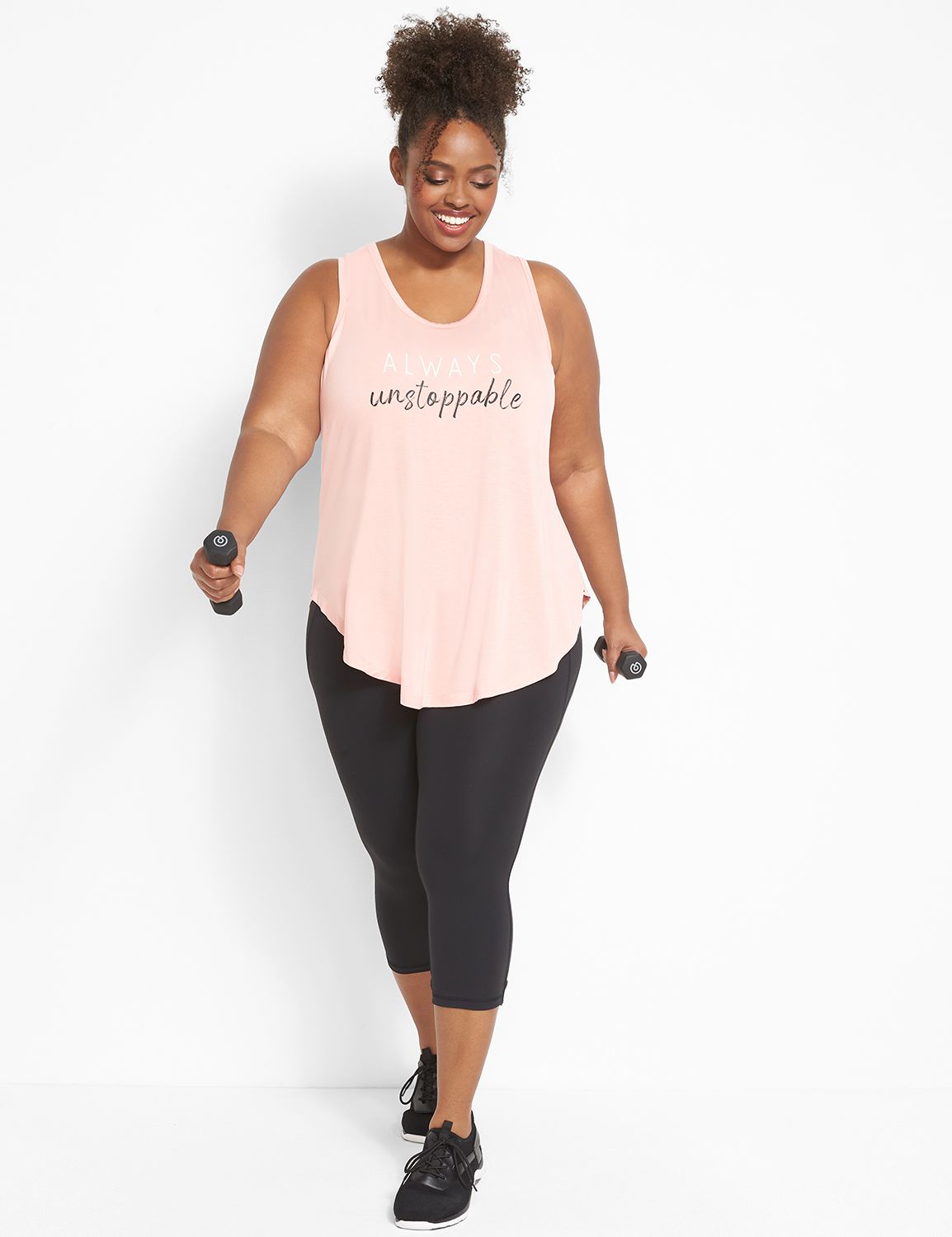 LIVI HighRise LIVI Soft Capri Legging With Pockets LaneBryant