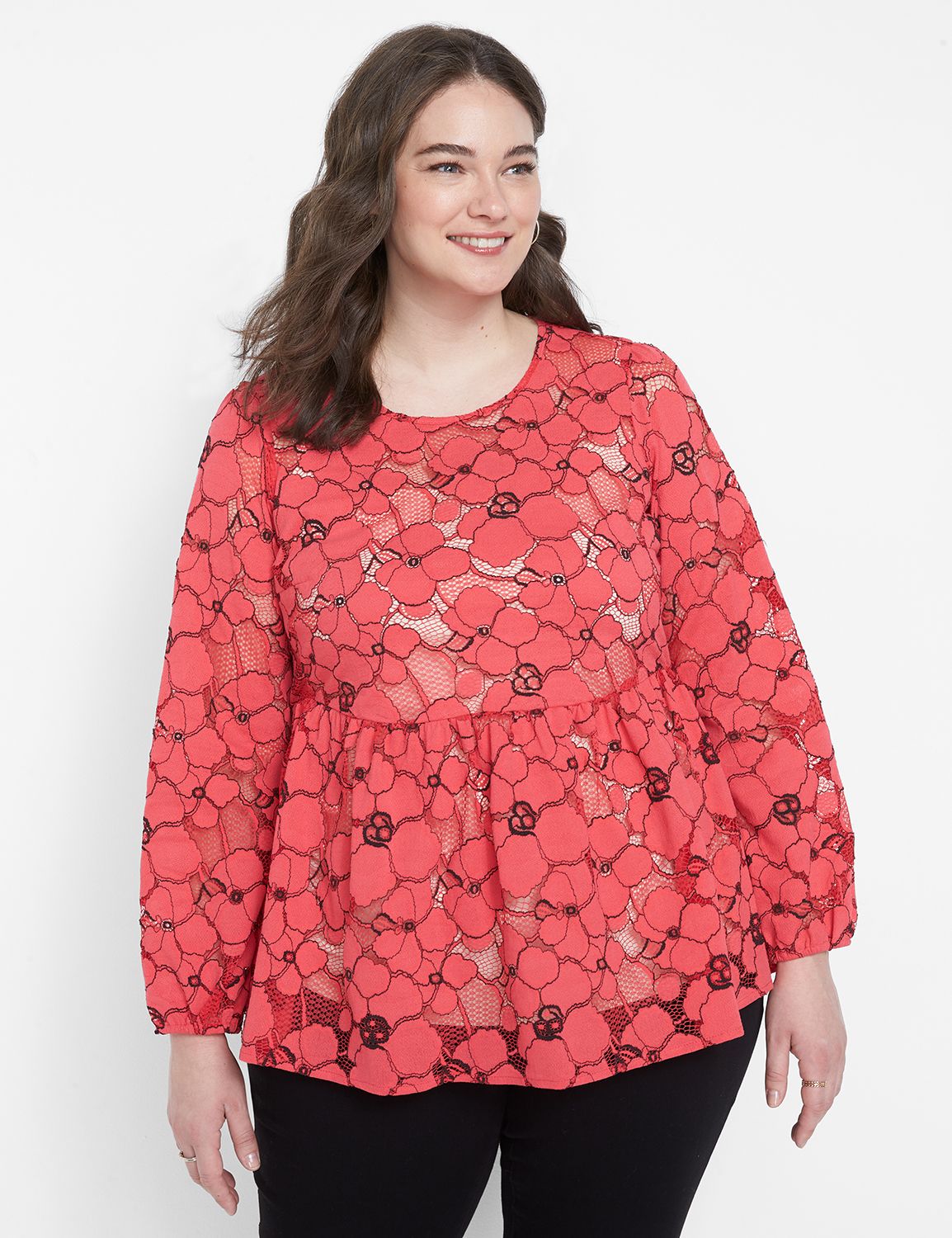 lane bryant lace top