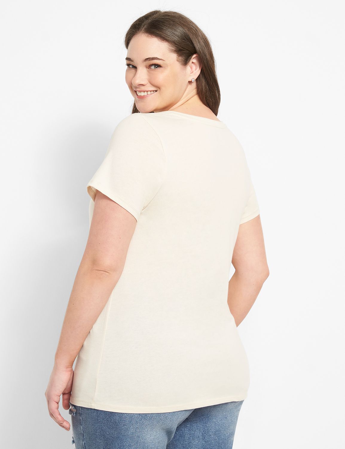 SS Crew-Neck Straight Hem Tee Graph Product Image 2