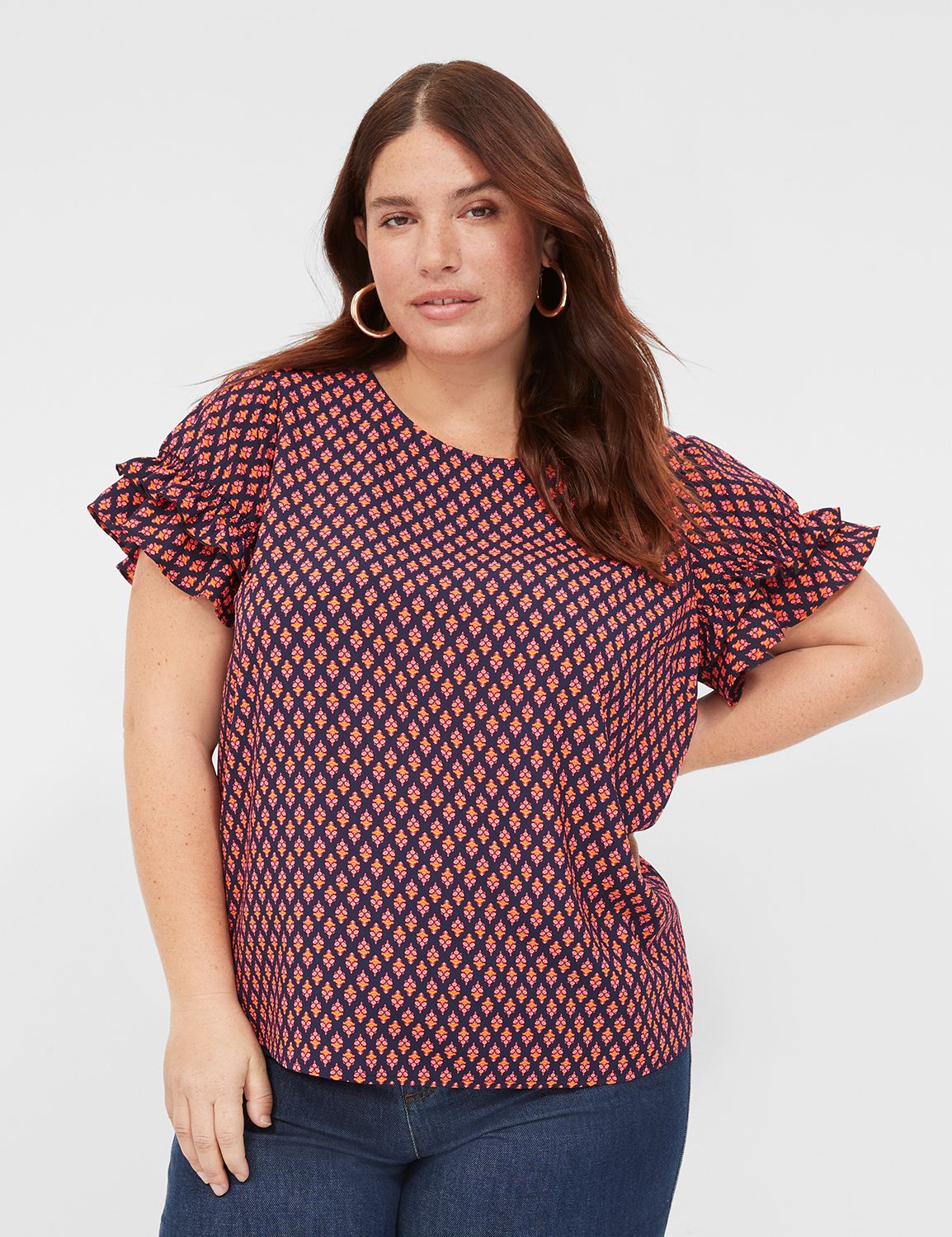 Red Plus-Size Casual & Dressy Blouses