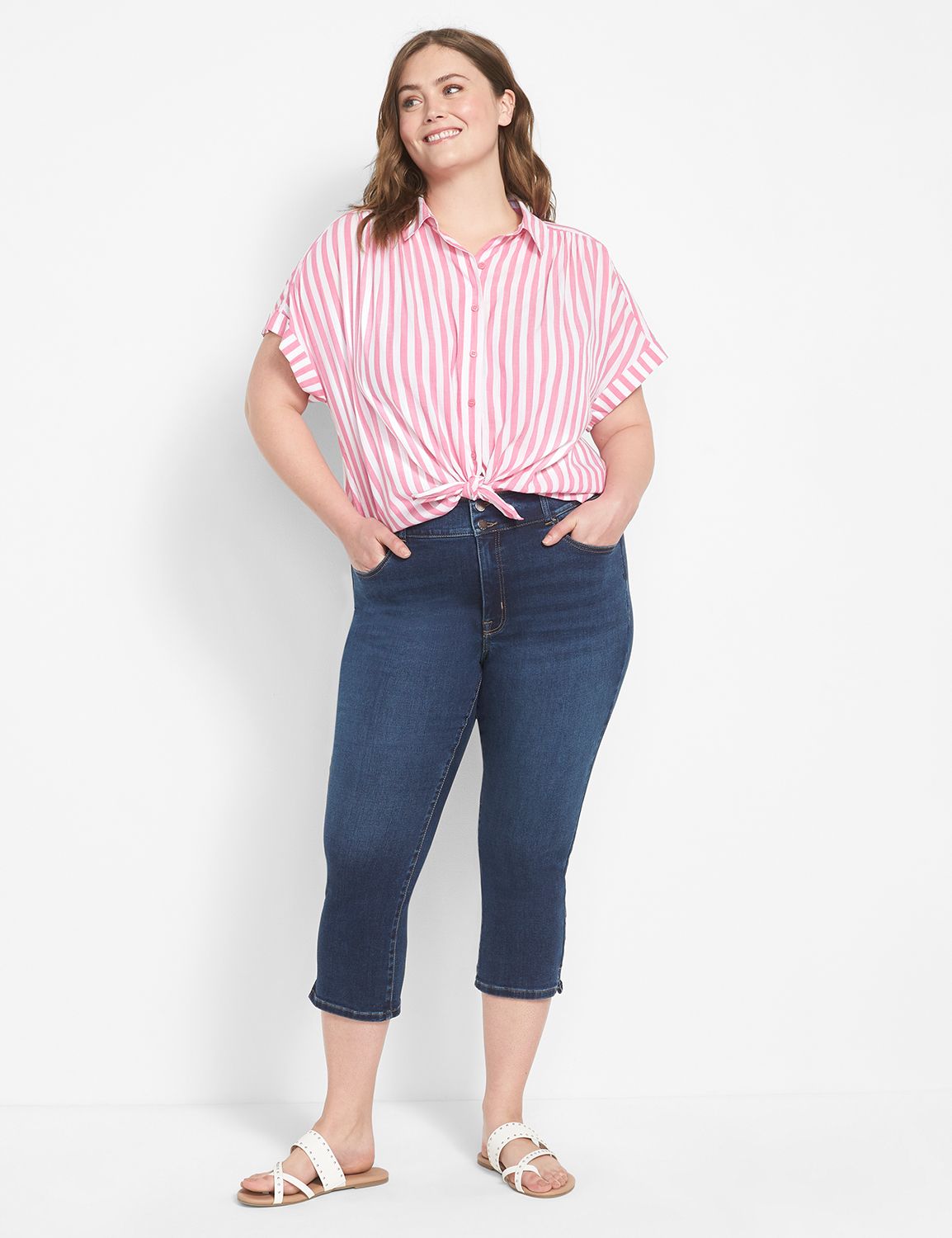 plus size skinny capris