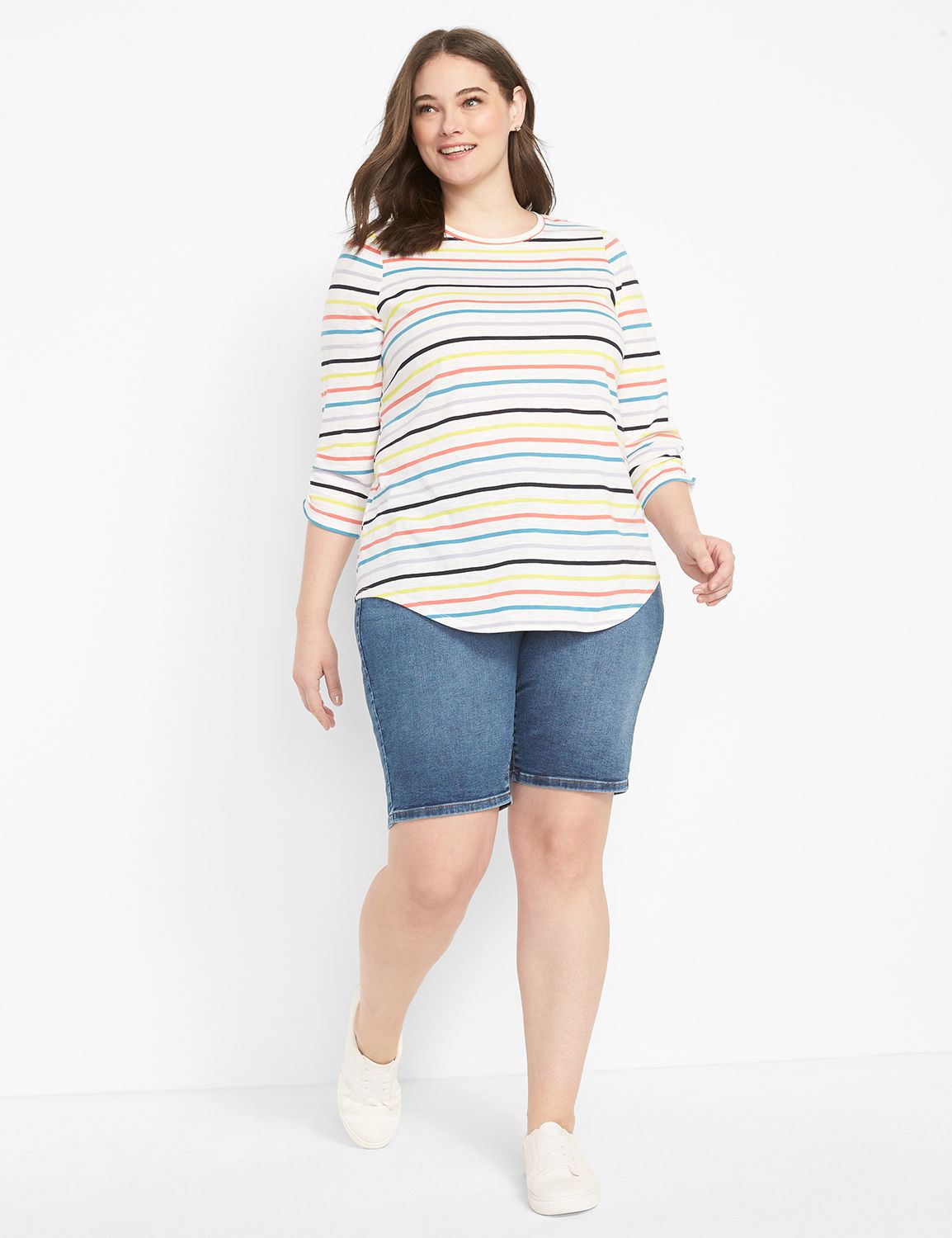 Lane bryant best sale jean shorts