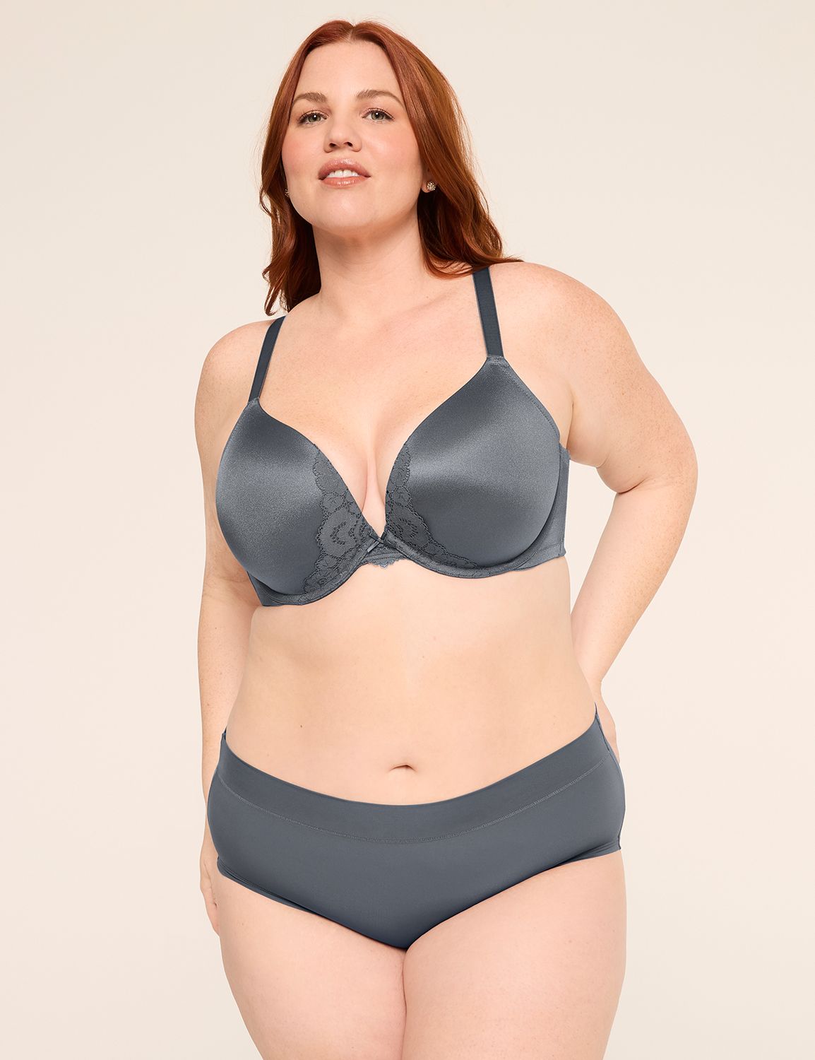 Smooth Boost Plunge Aura Lace Trim Product Image 4