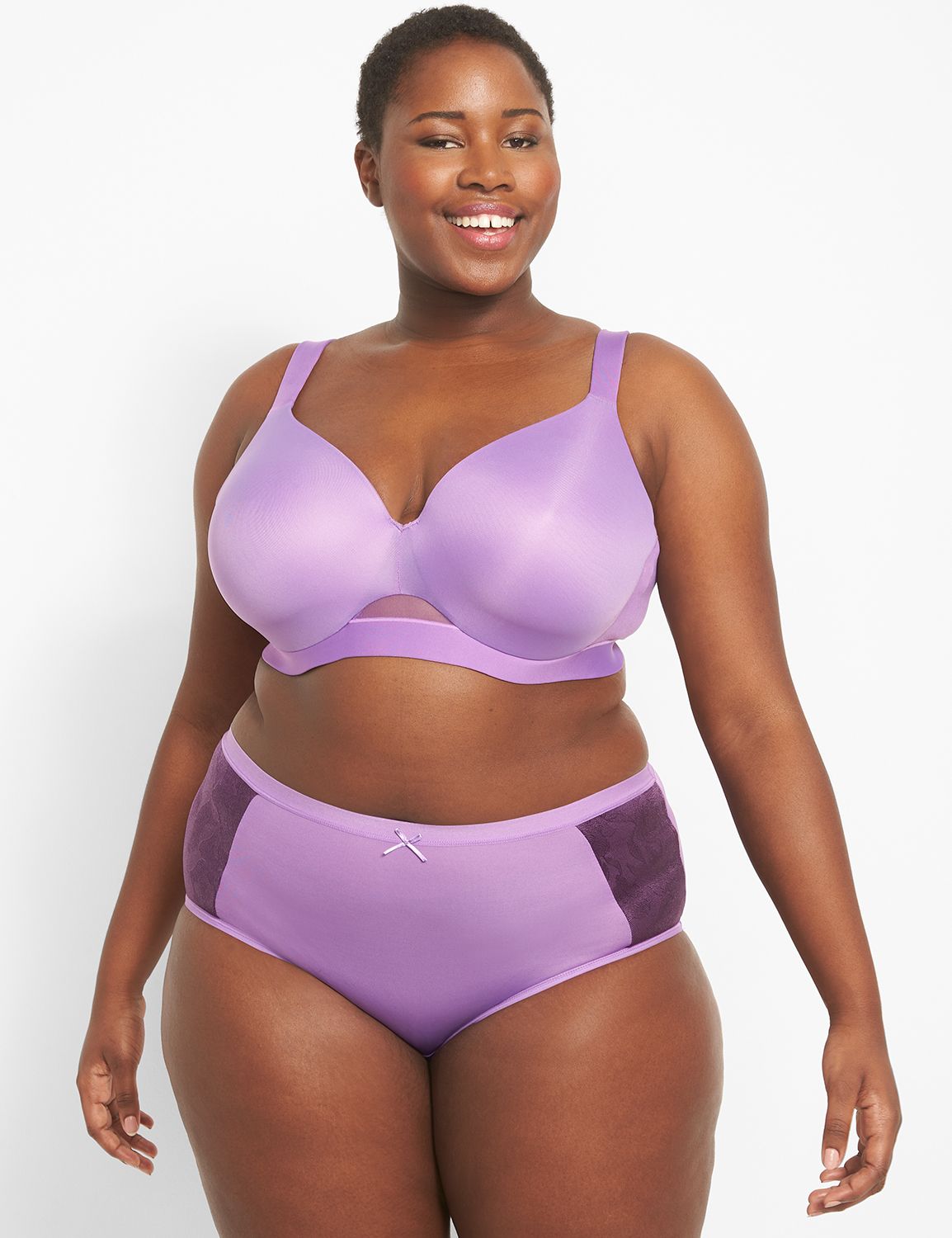 Comfort Bliss Full Coverage UW 1119804-T:PANTONE Amethyst Orchid:40G