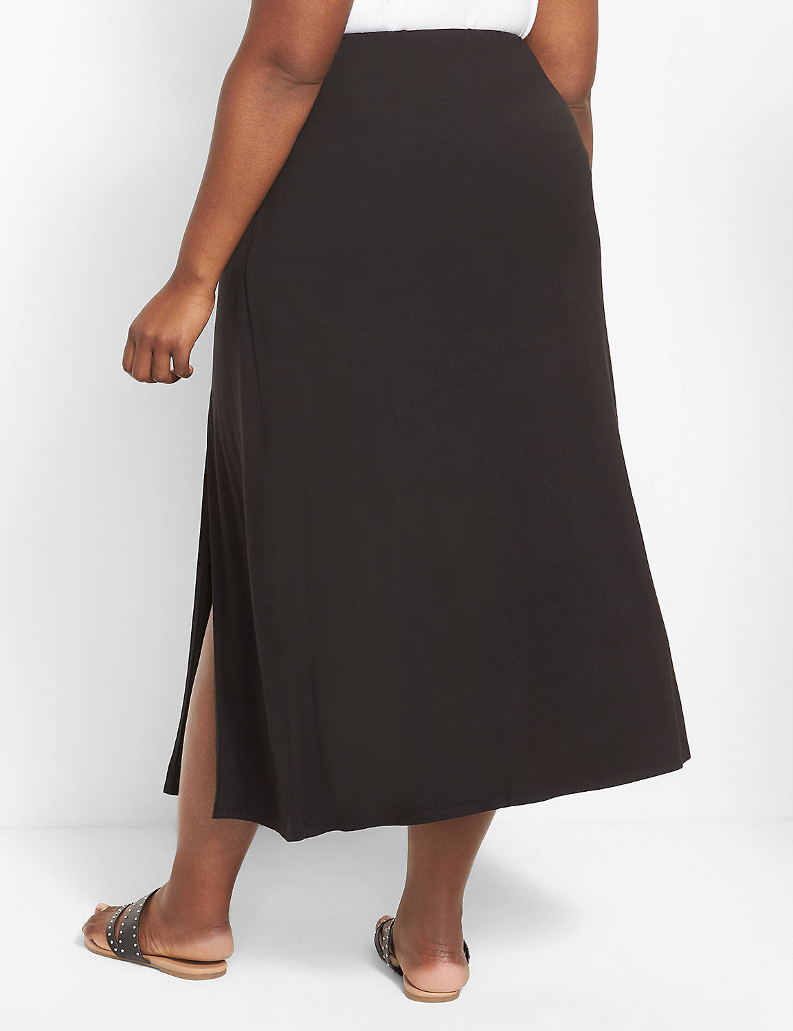 Pull-On Knit Maxi Skirt