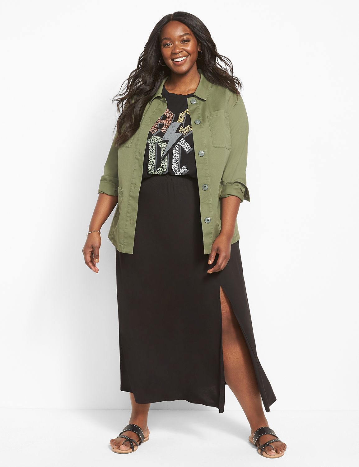 Lane bryant 2024 maxi skirts