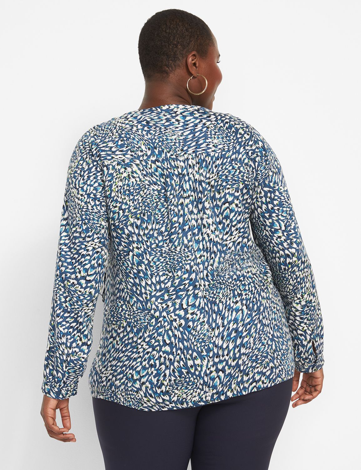 Long Sleeve 'Steel' Crew Neck w/Front-Seam main image 0