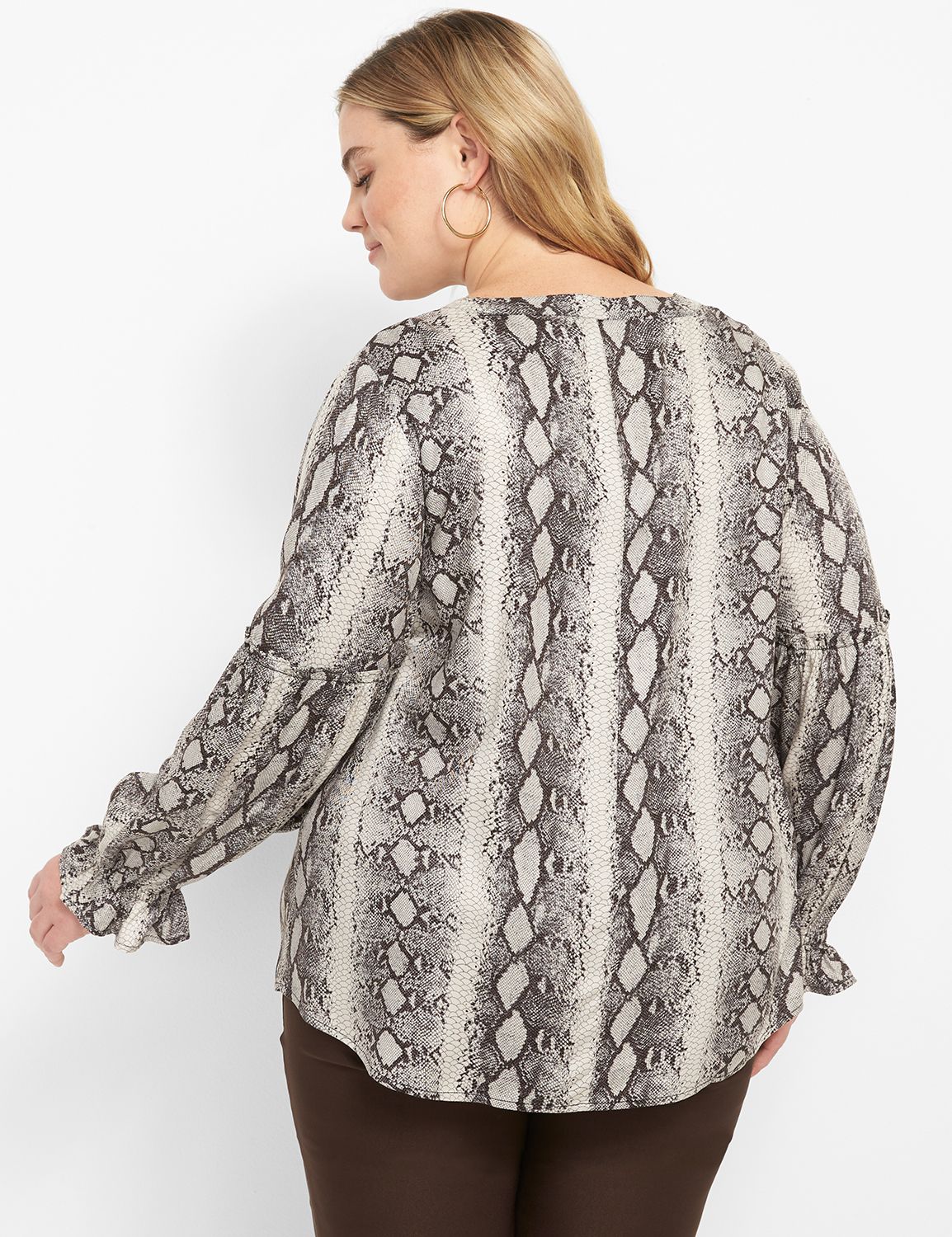 Long Sleeve Split Neck Blouse 11250 Product Image 2
