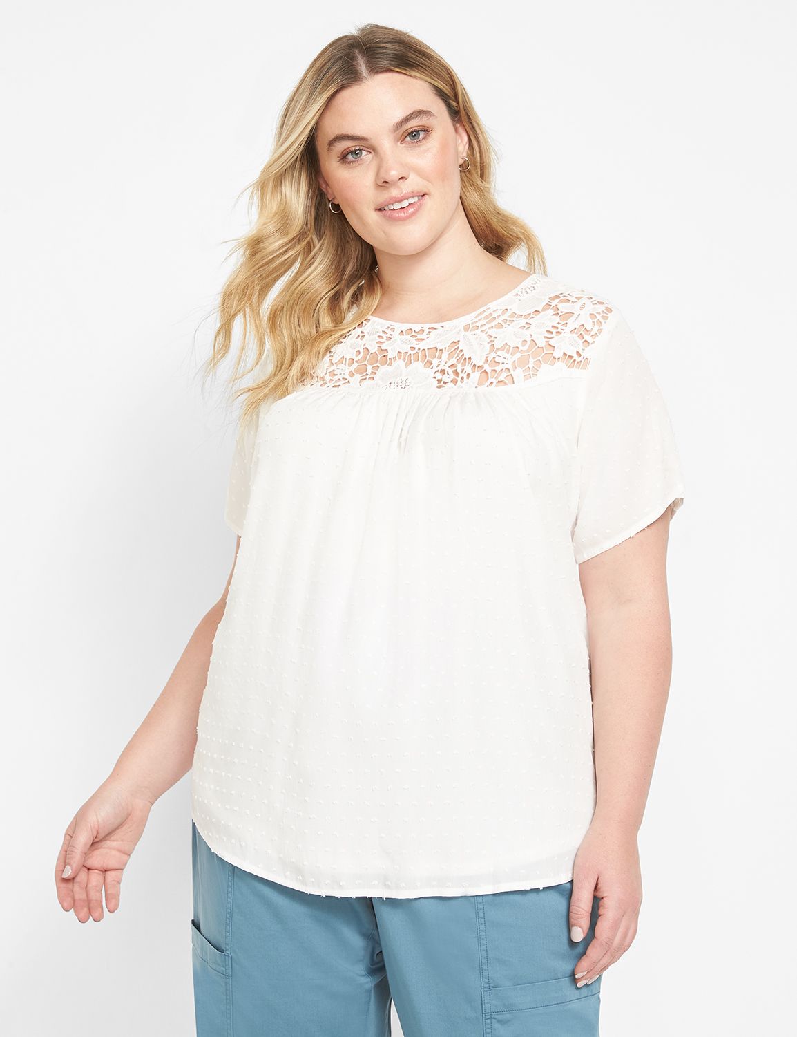 lane bryant lace top