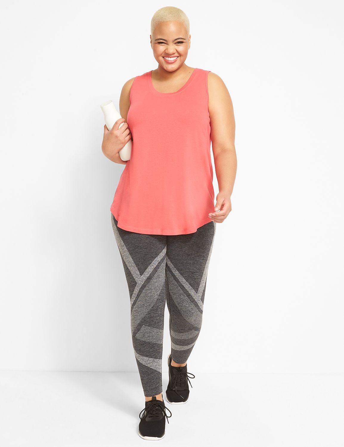 LIVI High-Rise Seamless 7/8 Active Tights, LaneBryant