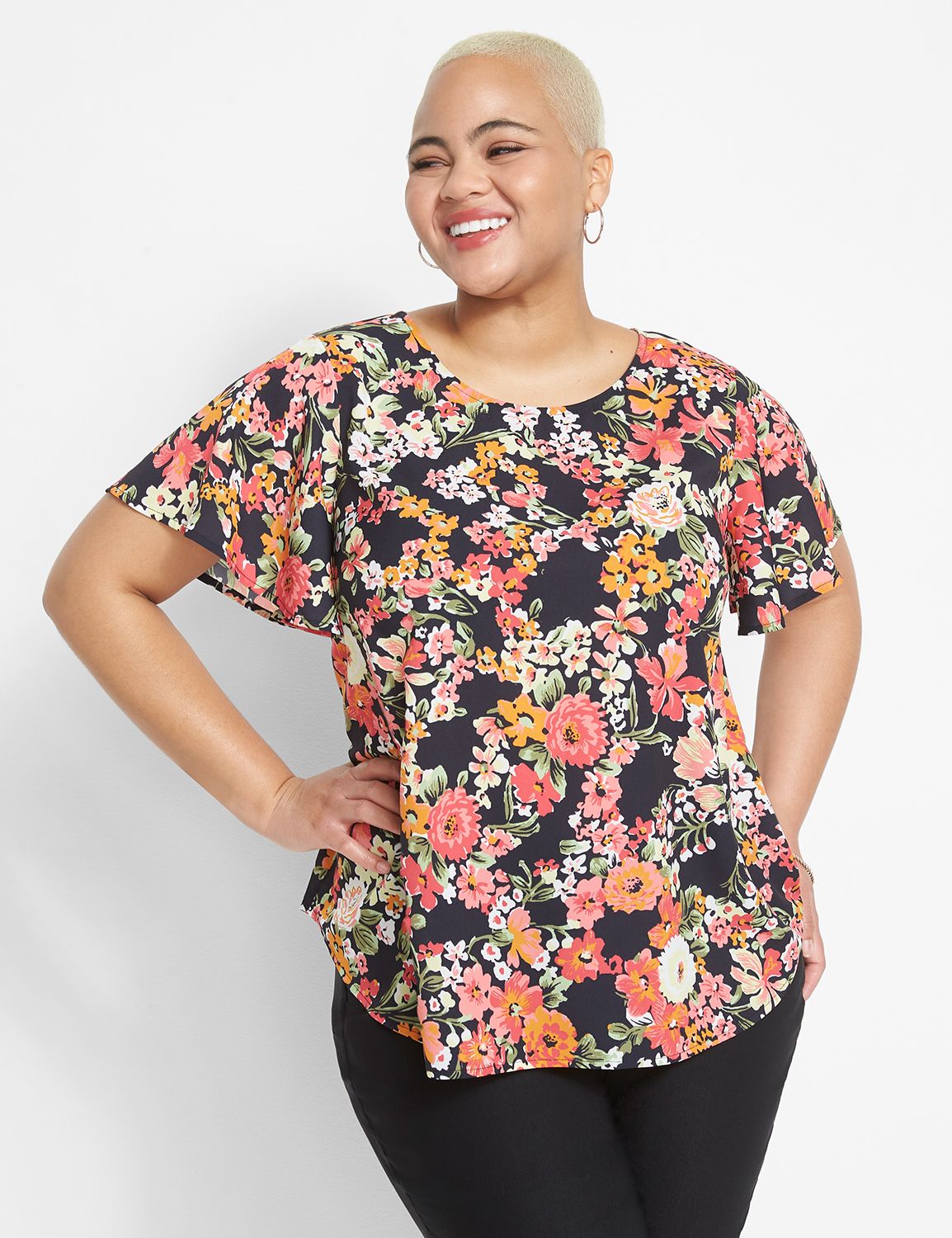 Short Sleeve Crew Neck Top 1127594 Product Image 1