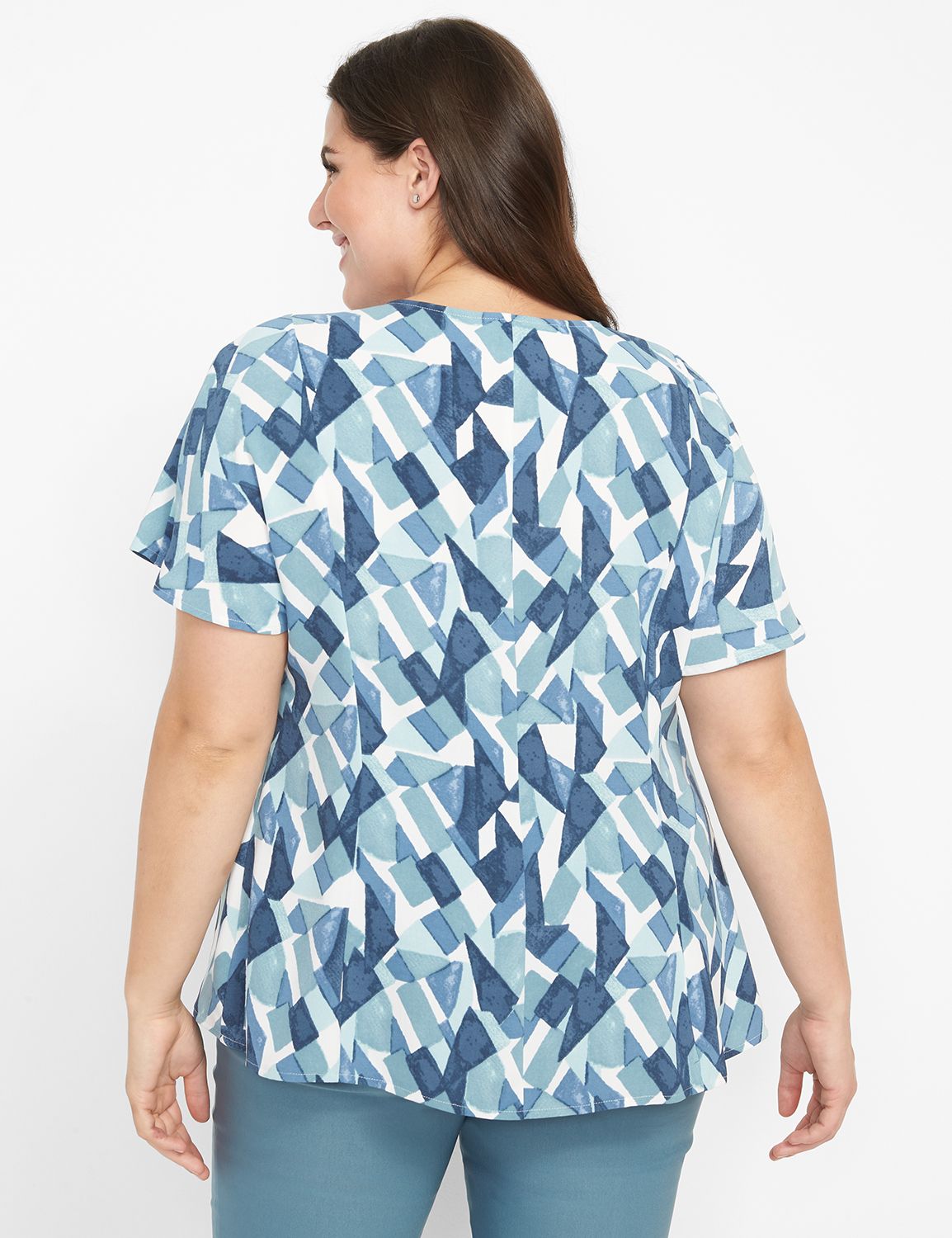 Short Dolman Sleeve Keyhole Neck Fi Product Image 2
