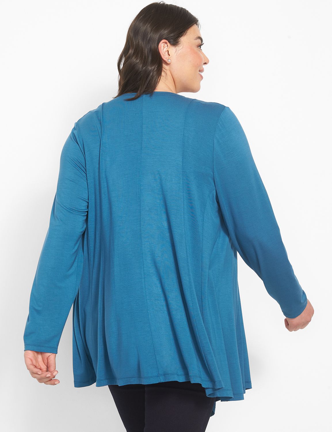 Long Sleeve Open Front Fit And Flar Product Image 2
