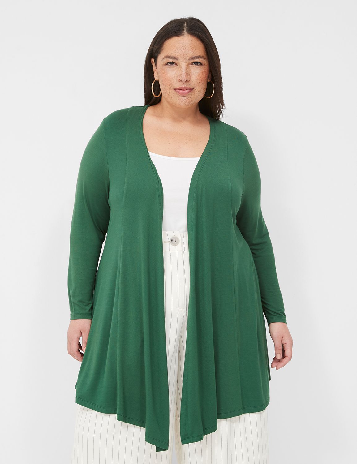 Open-Front Fit & Flare Overpiece