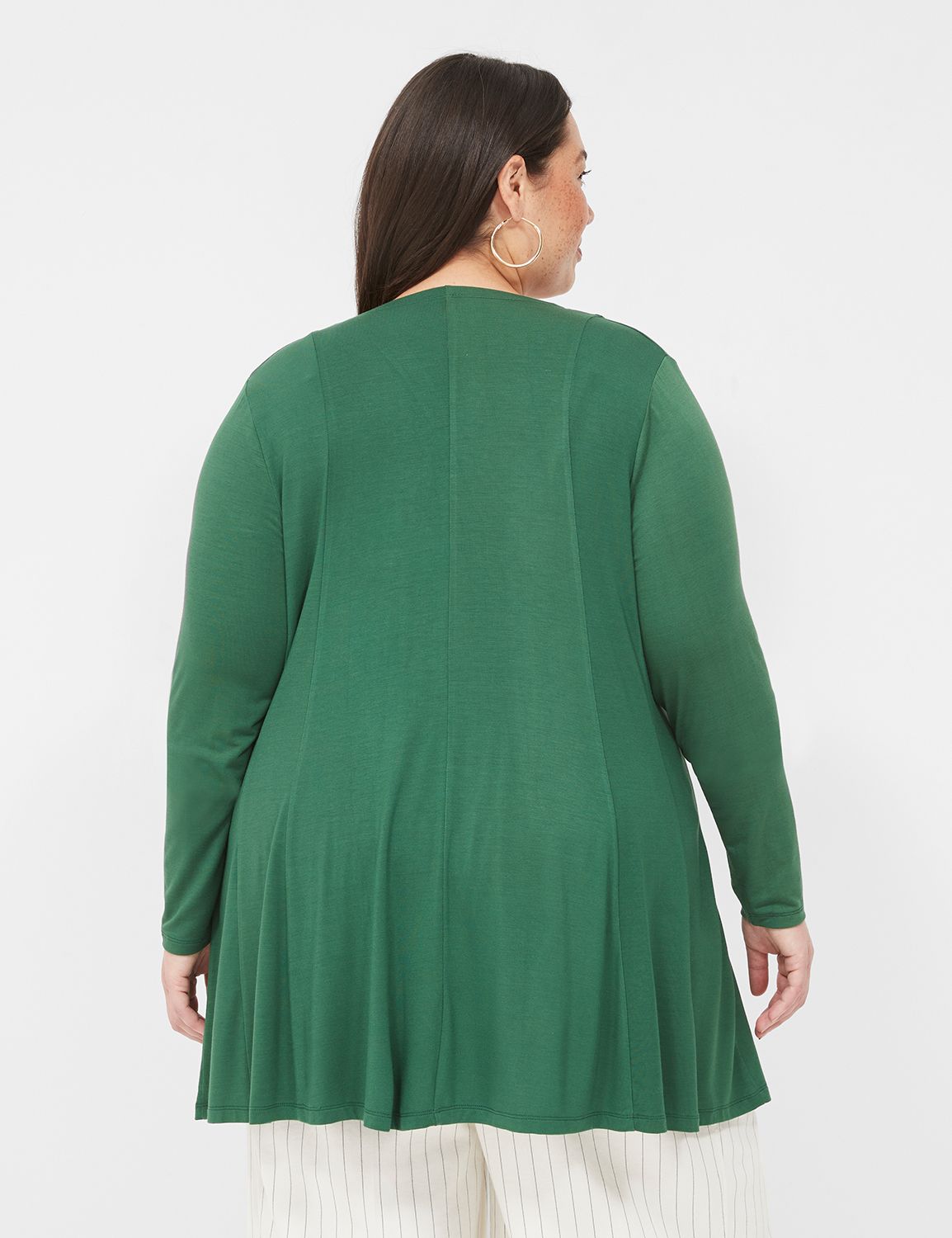 Long Sleeve Open Front Fit And Flar Product Image 2