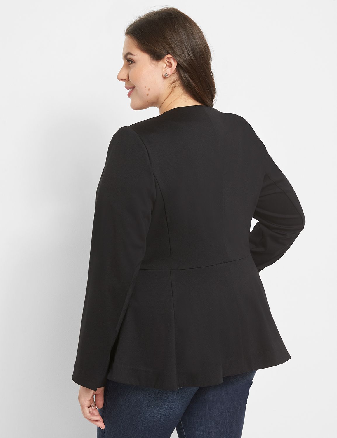 Lane bryant peplum jacket on sale