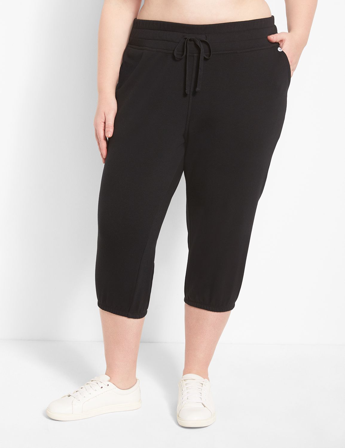 Livi Mid Rise French Terry Capri Jo Product Image 1