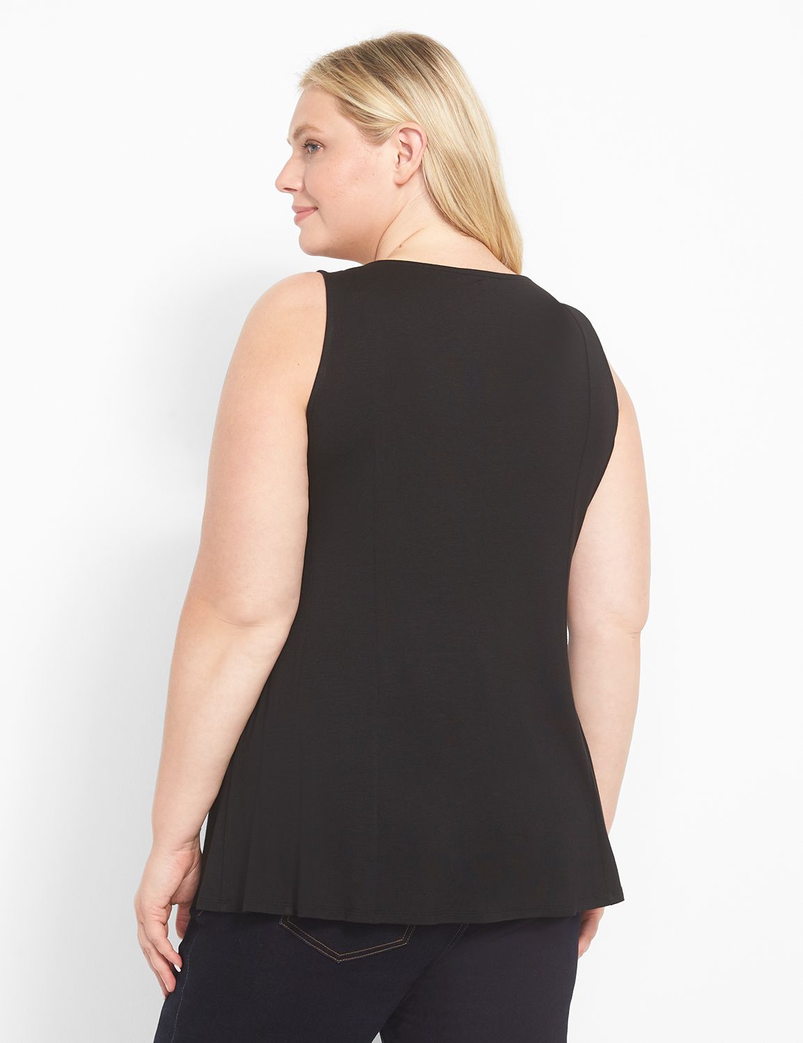 Sleeveless Scoop Neck Fit And Flare Product Image 2
