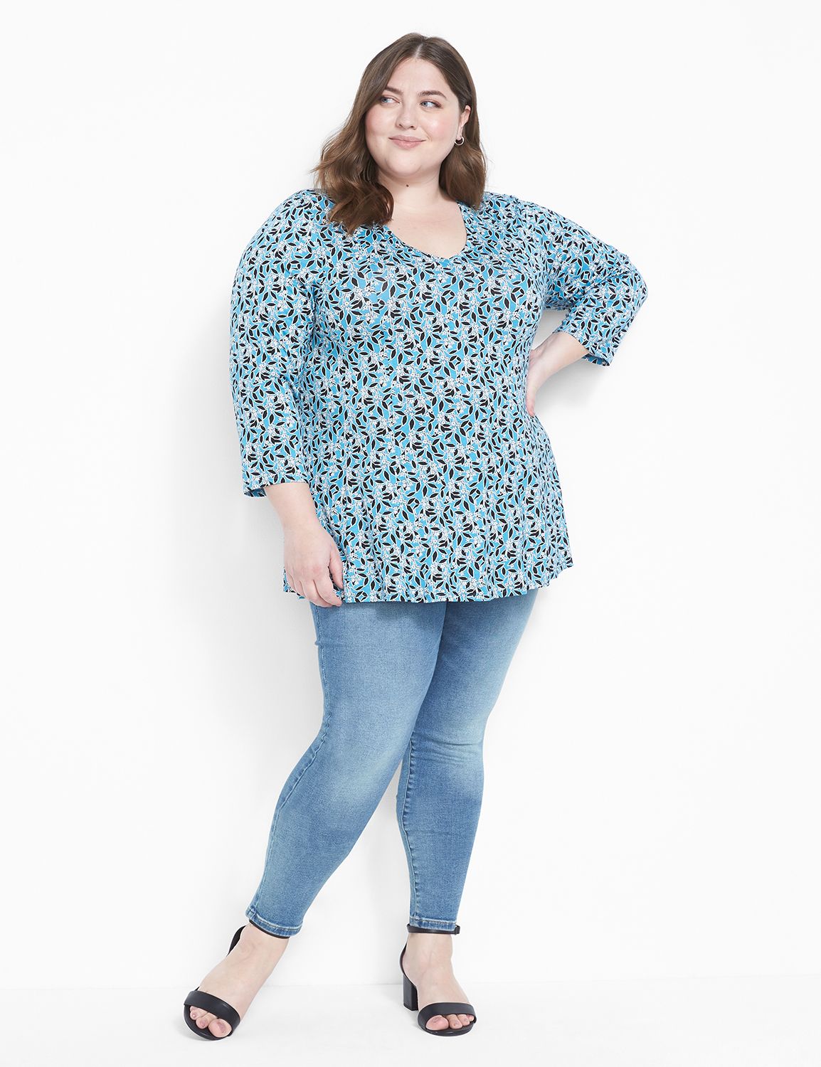 Fit and flare tops hotsell plus size