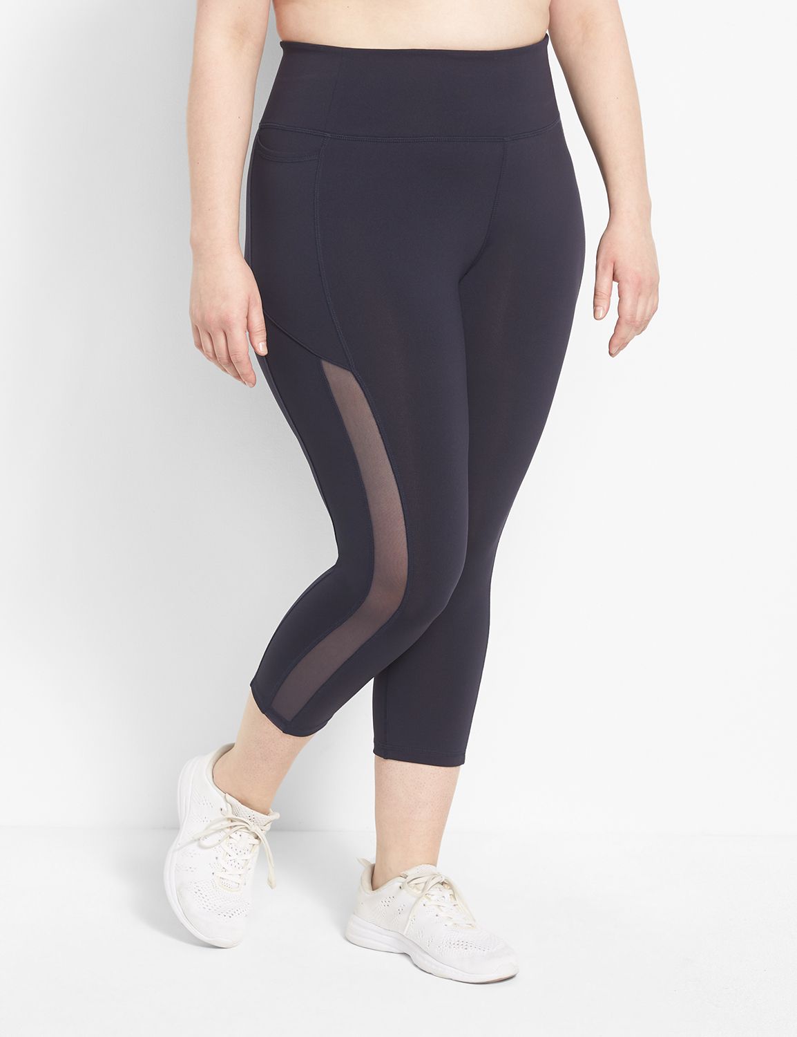 LIVI High-Rise Wicking Capri Legging, Lane Bryant