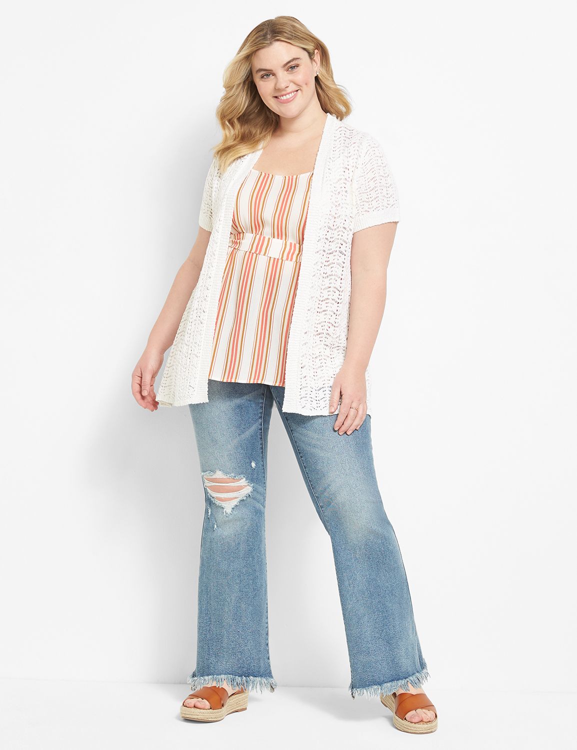 Scoop Neck Rib-Knit Cami main image 1