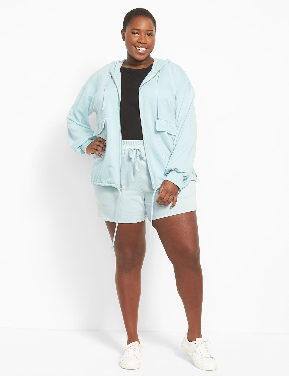 Long Sleeve Hooded Zip Jacket S 112 Product Image 4