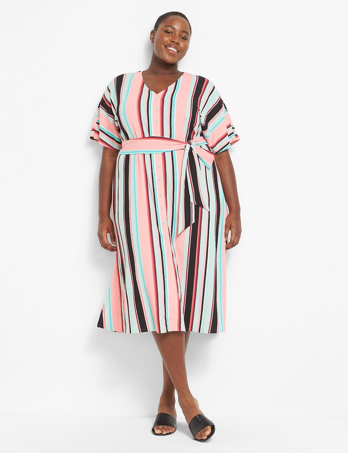 Lane bryant hot sale striped dress