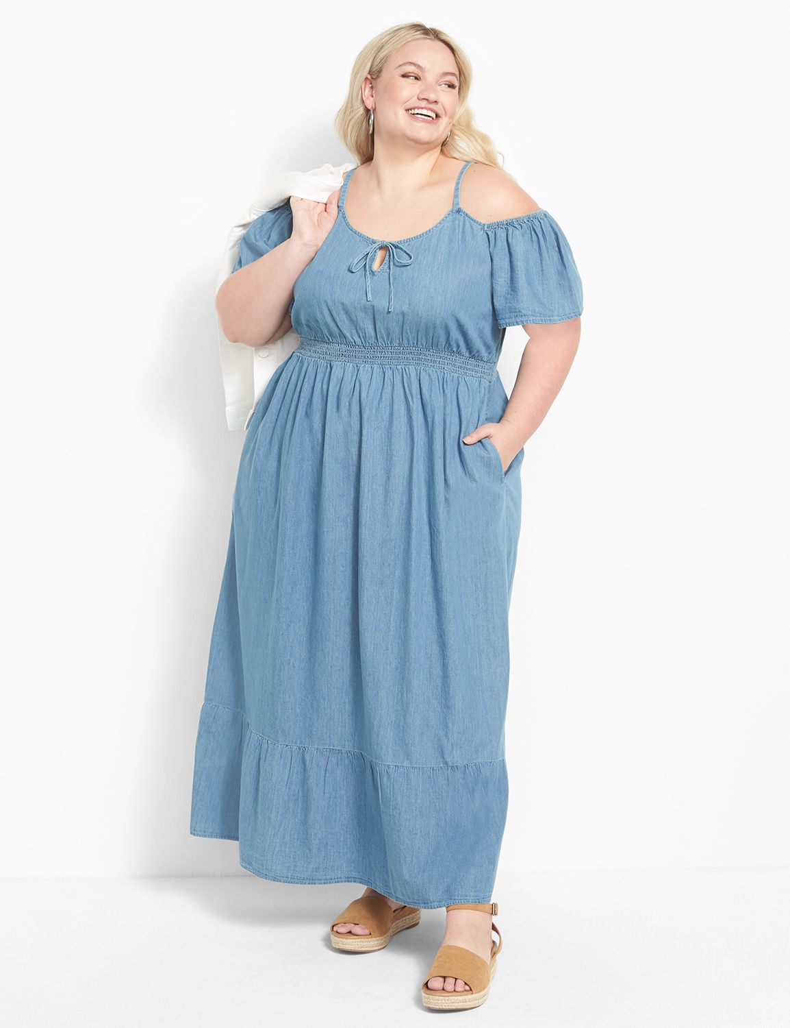 Lane bryant clearance cold shoulder dress