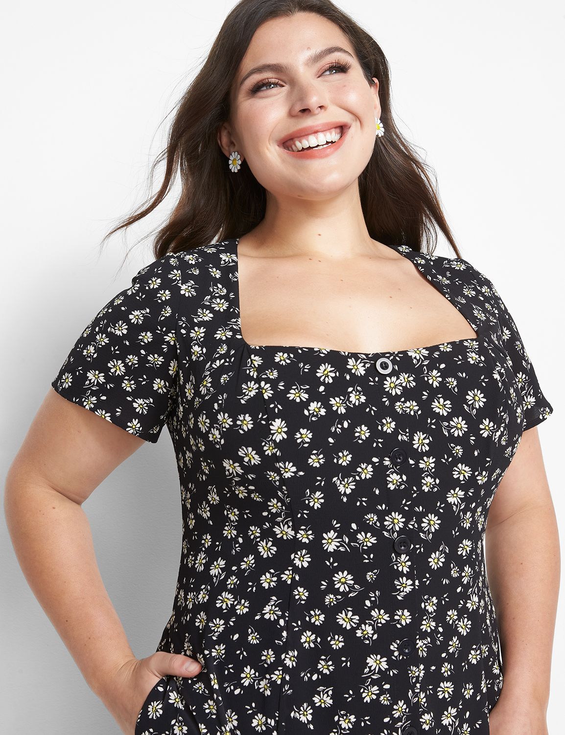 Short Sleeve Sweetheart Neck Sustai Product Image 3