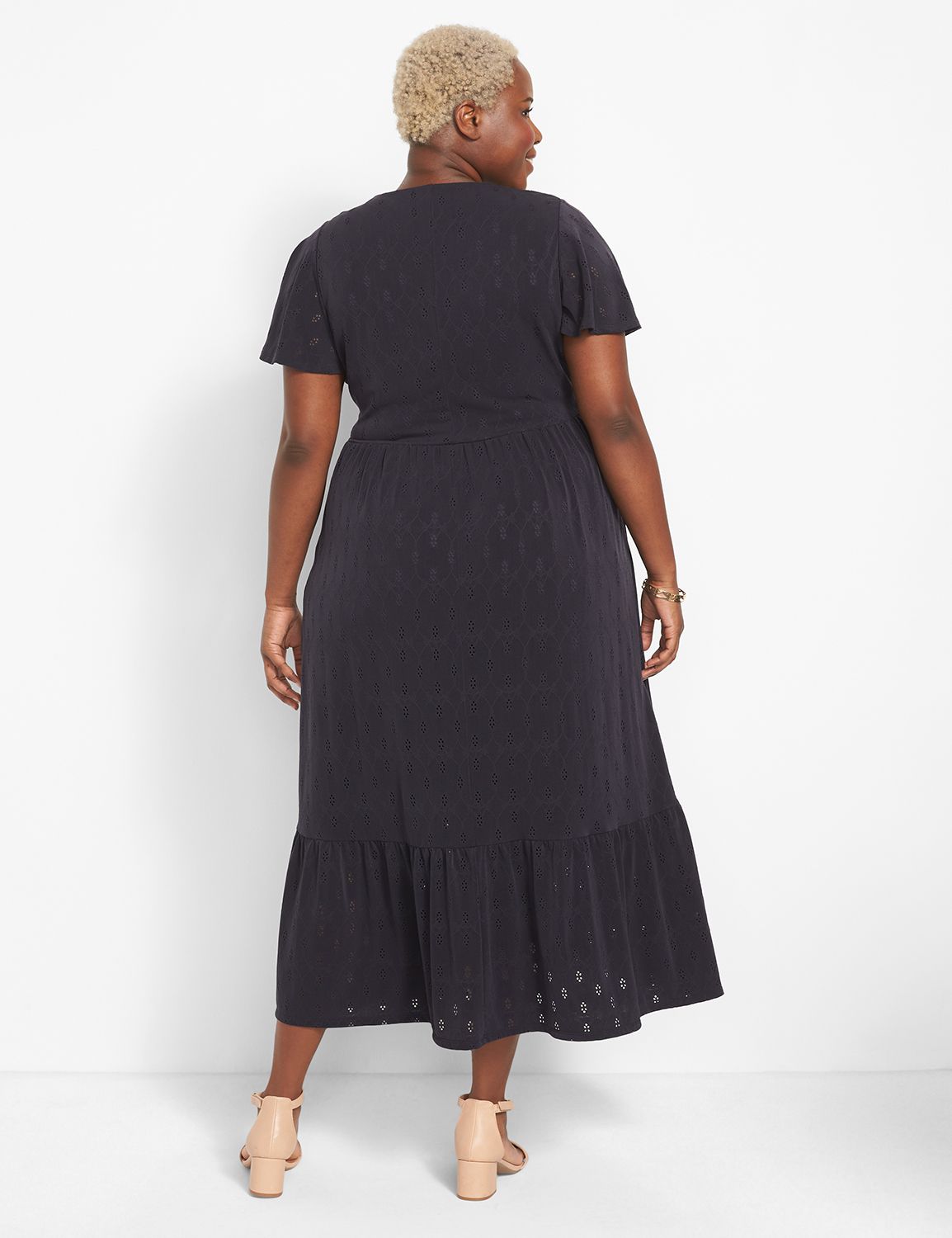 Short Flutter Sleeve Sweetheart Nec