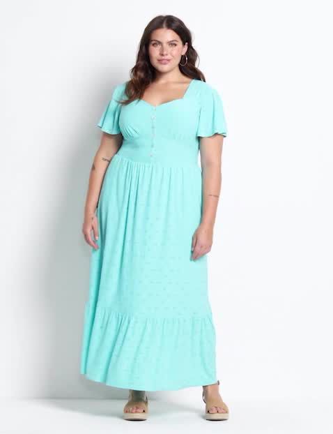 Short Flutter Sleeve Sweetheart Nec image number 0