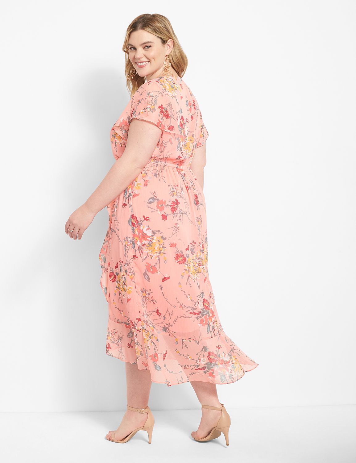 Short Split Flutter Sleeve Crew Nec Product Image 2