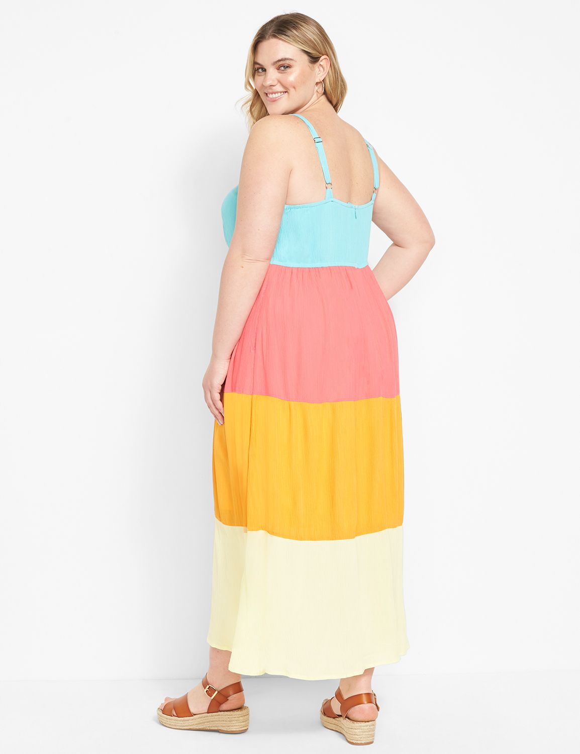 Colorblock Midi Dress