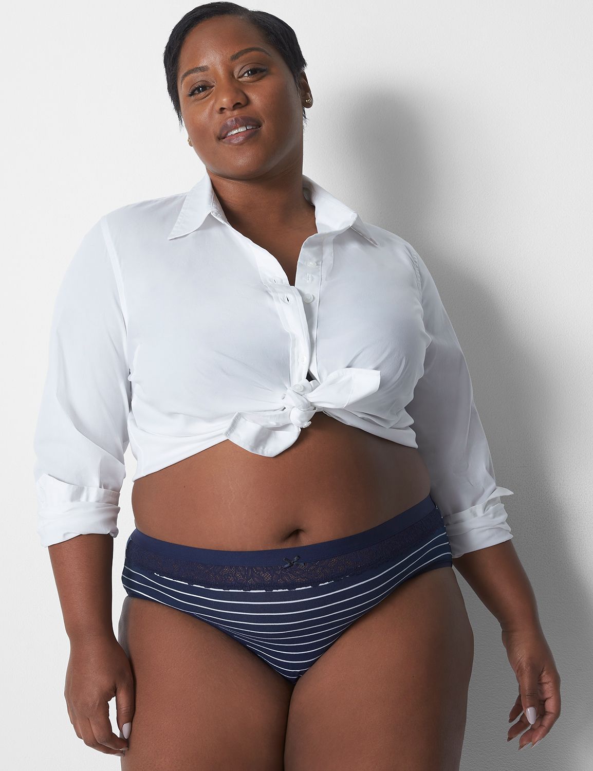 Cotton Hipster Stretch Lace Waist | LaneBryant