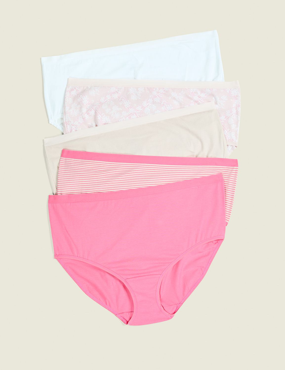 Cotton High-Leg Brief Panty - 5-Pack