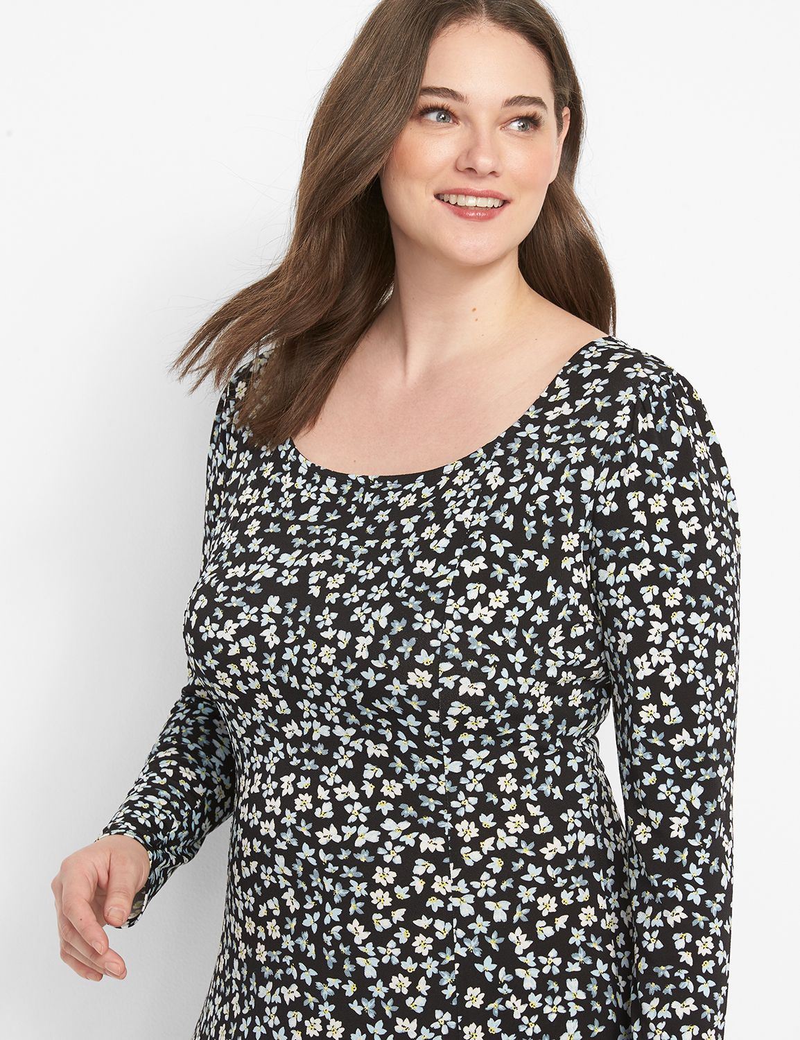 Long Sleeve Square Neck Strong Shou Product Image 3