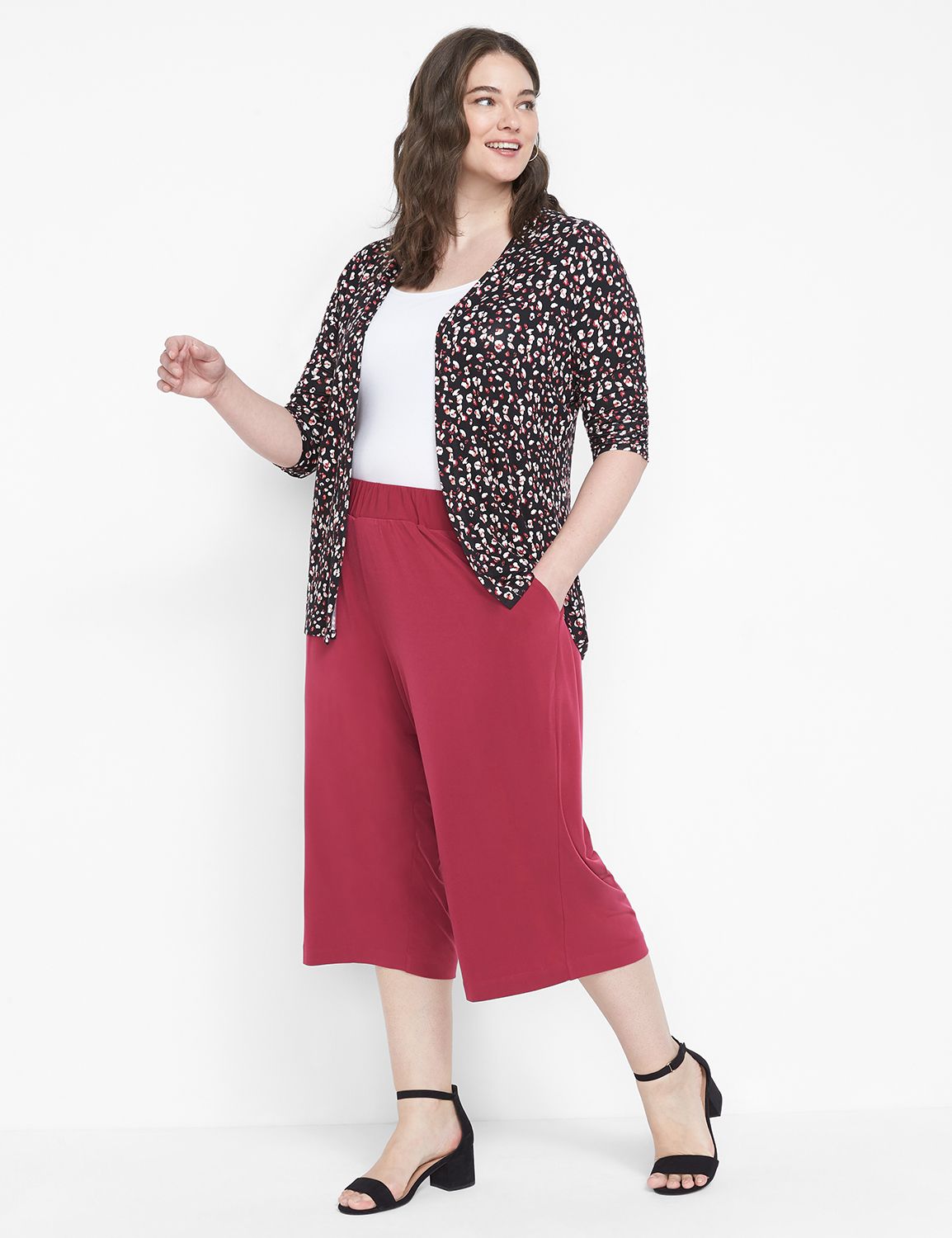 Knit Kit Wideleg Capri 1125473 Product Image 3
